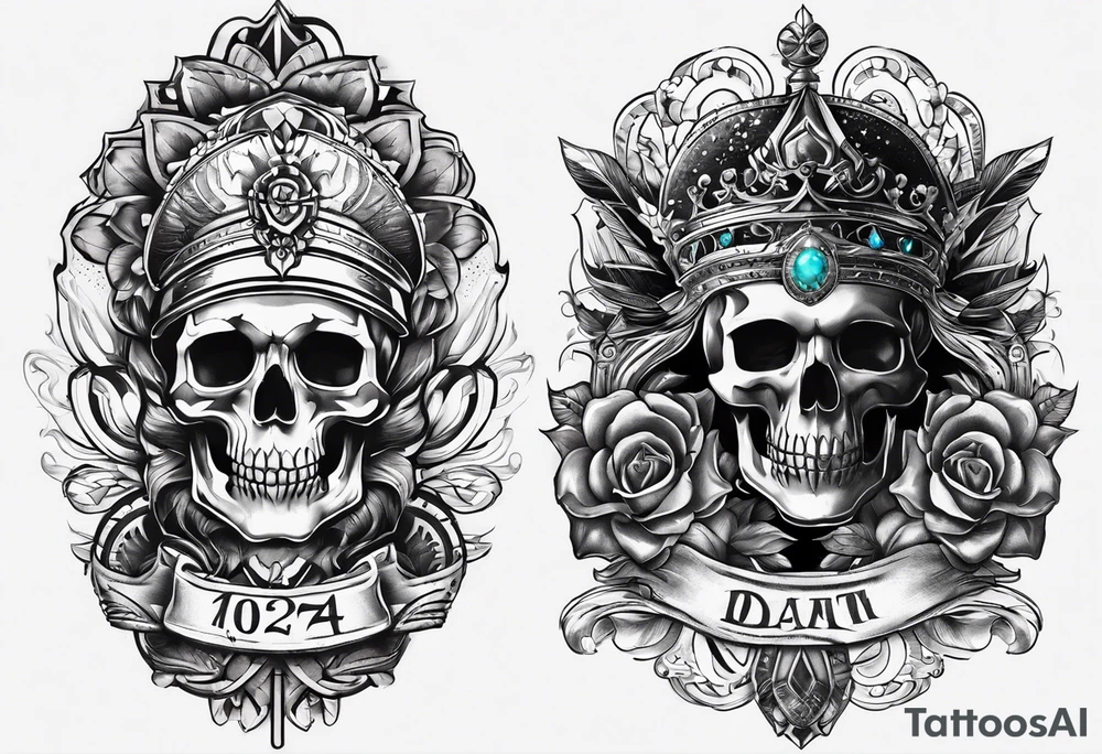 birthdate 06.20.1978 on the top and 
death date 01.03.2024 on the bottom tattoo idea
