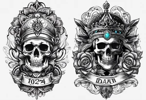 birthdate 06.20.1978 on the top and 
death date 01.03.2024 on the bottom tattoo idea