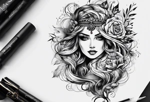 Memento vivere tattoo idea