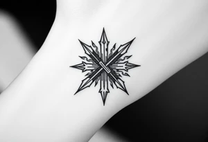 X one piece wrist tattoo tattoo idea