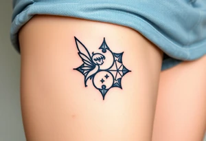 Walt Disney   tinker bell and winer tinker bell  in the form of a ying yang sign add Peter  Pan and   Wendy Darling tattoo idea