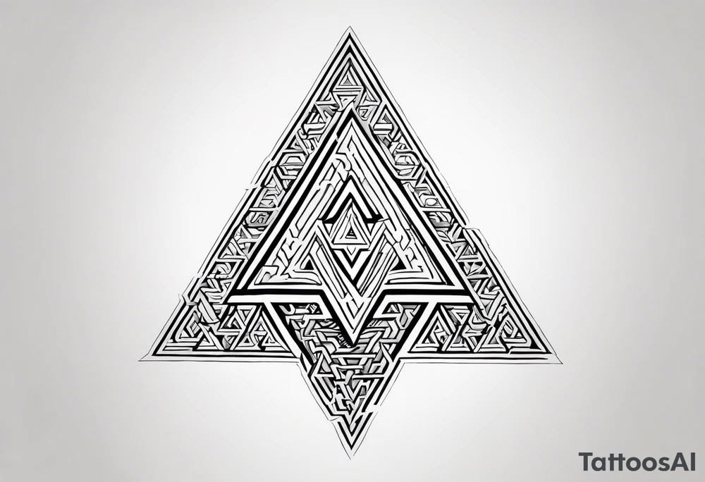Valhalla word 
valknut sword tattoo idea