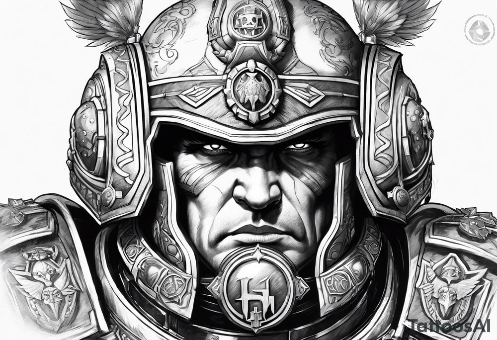 warhammer 40000 space marine robautte guilliman tattoo idea