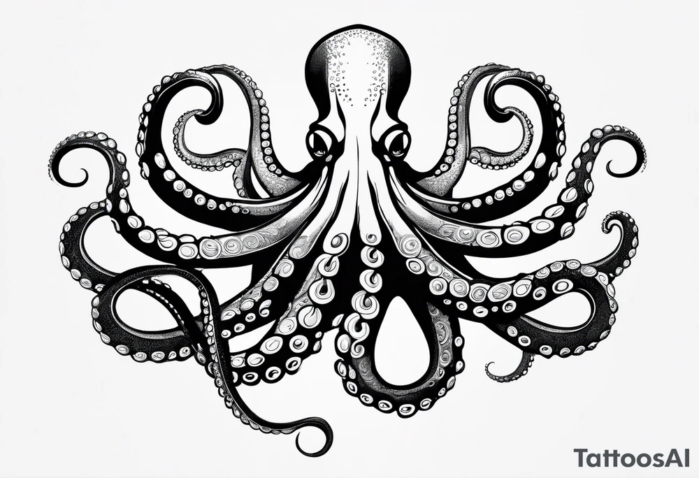 long octopus tattoo idea