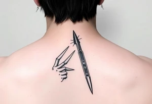 Edward scissorhands reflection off his scissorhands tattoo idea