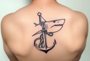 Hammerhead shark,anchor,octopus. tattoo idea