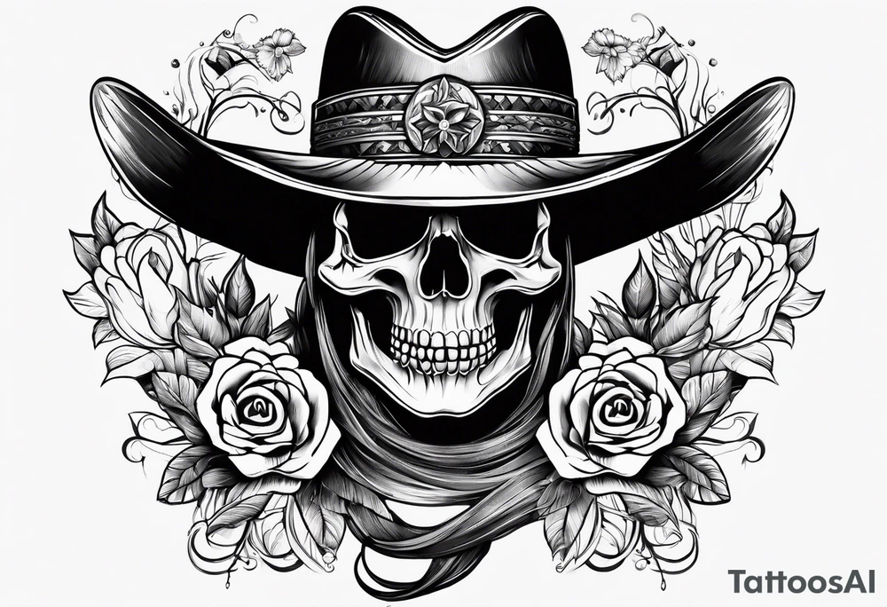 Texas skull tattoo idea