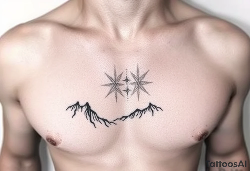 Night sky tattoo idea