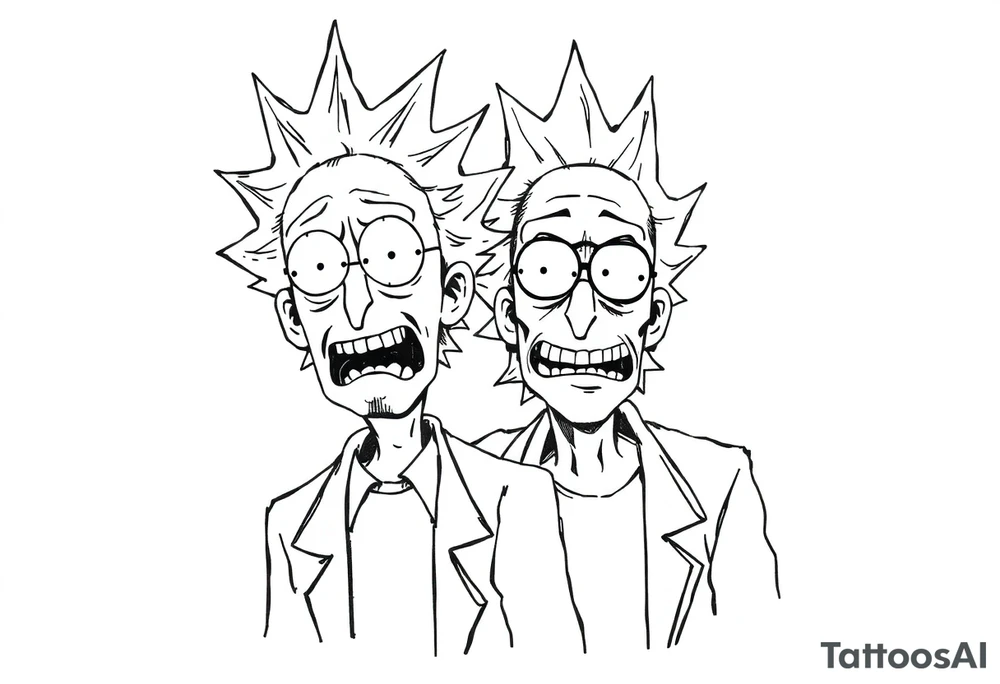 rick et morty tattoo idea