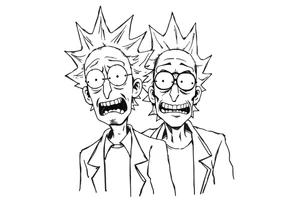 rick et morty tattoo idea