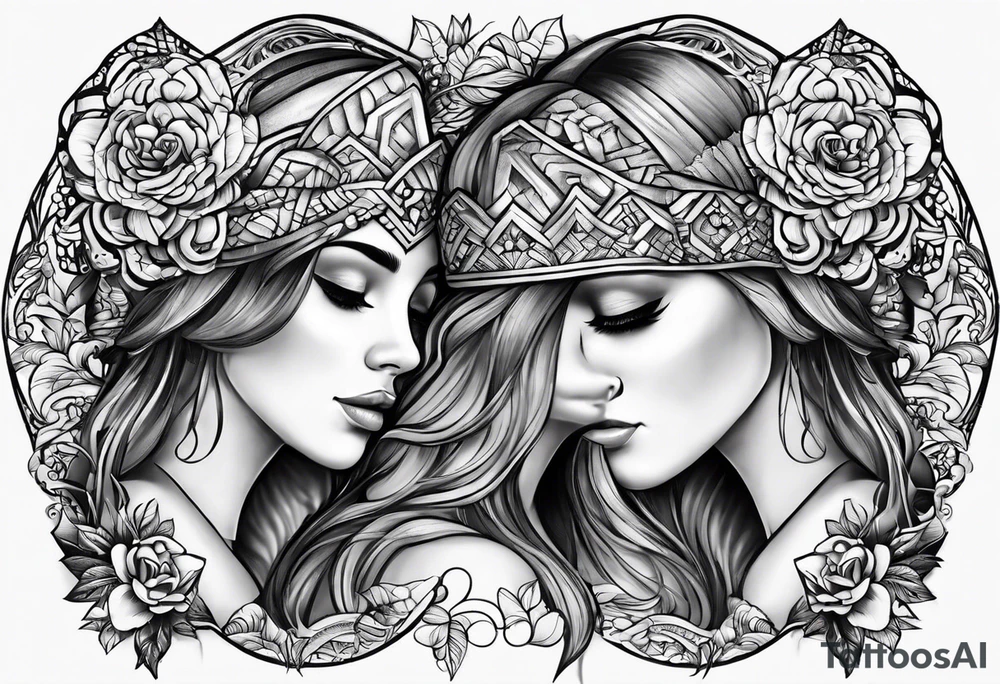 Sibling Tattoo
3 Motives that match each other 1 brother 2 sisters tattoo idea