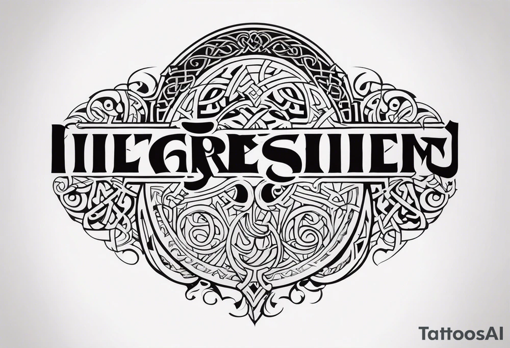 Viking tattoo idea