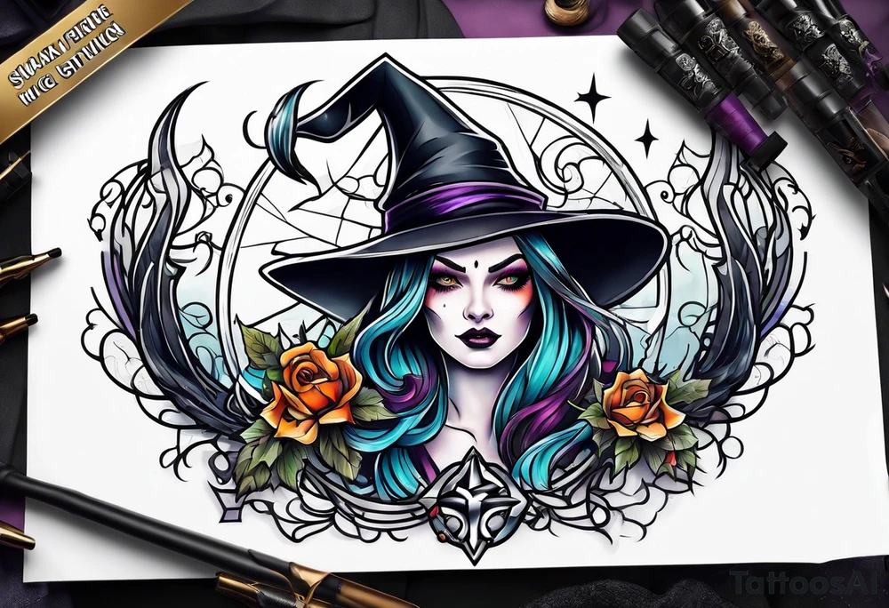 Witch tattoo idea
