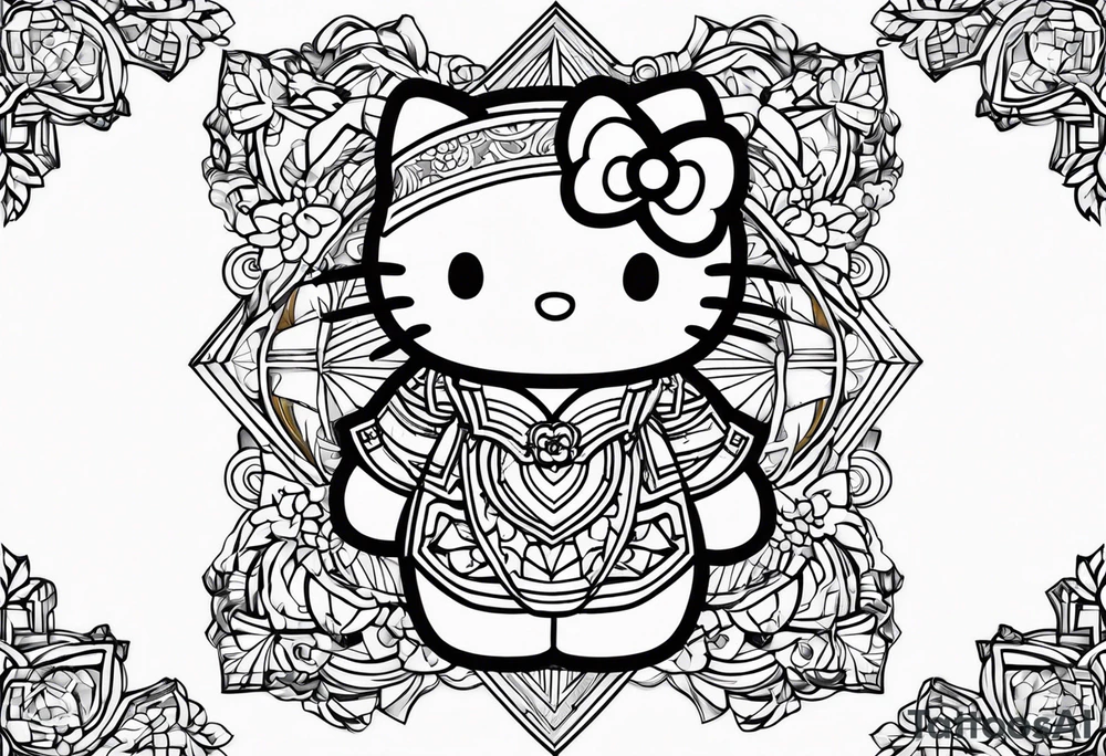 Hello kitty tattoo idea