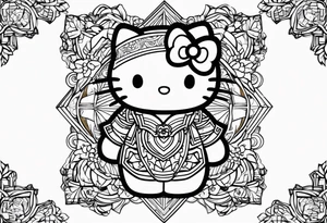 Hello kitty tattoo idea