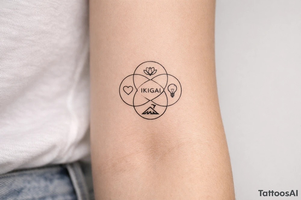 ikigai japanese purpose symbol tattoo tattoo idea