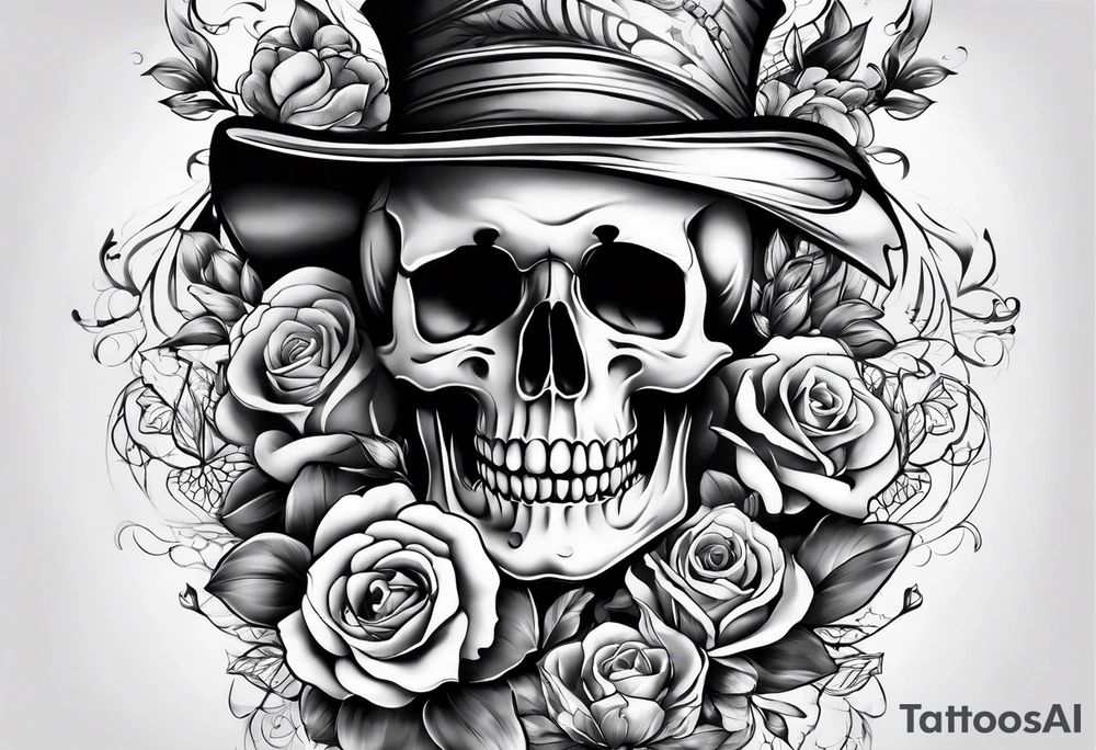 Memento mori sleeve tattoo design tattoo idea