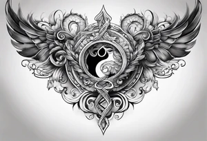 hand forming for a double helix tattoo idea