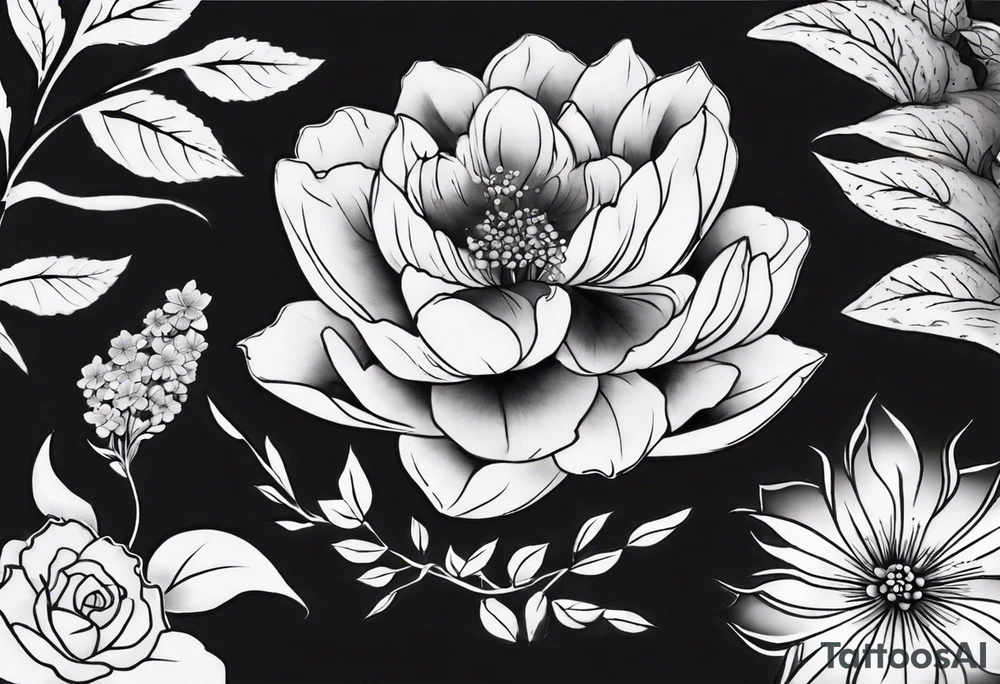 Flowers tattoo idea