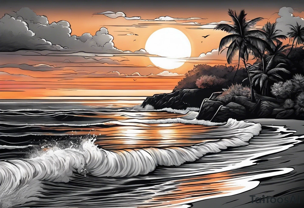 Beach Fishing
Sunset tattoo idea
