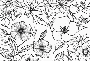 Floral sleeve tattoo idea