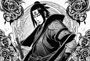 Itachi Uchia powering up tattoo idea