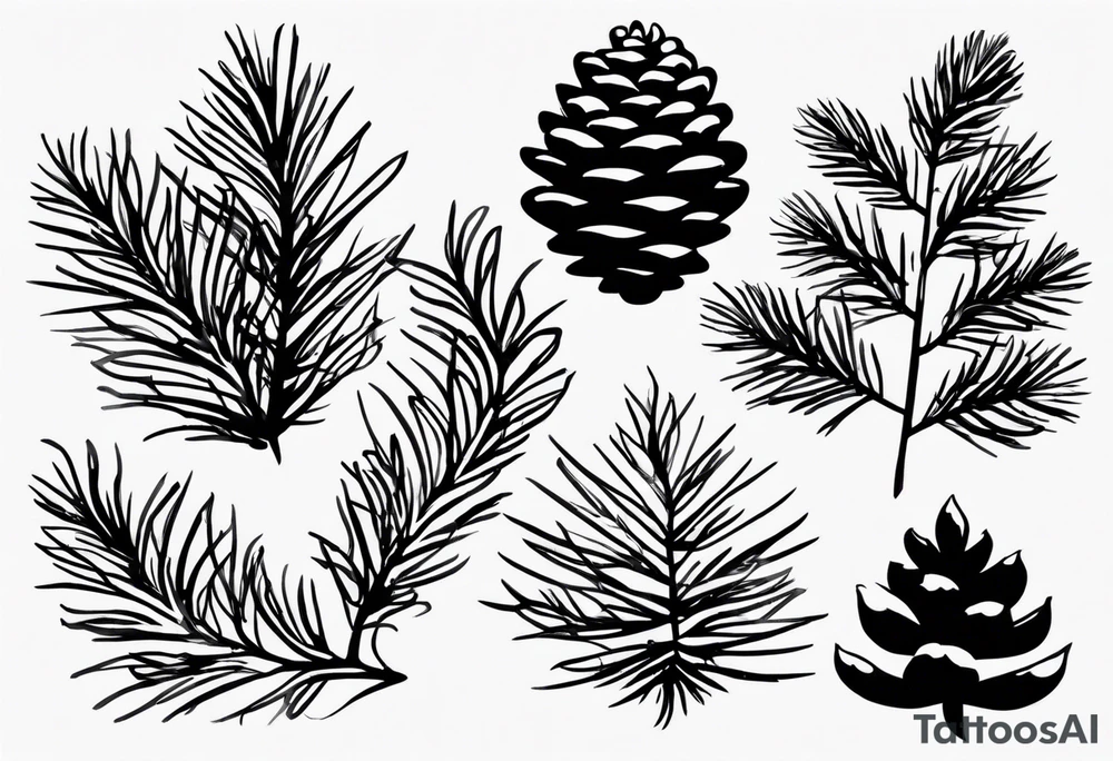 Small
Solo Pine tree
Pinecone
Silhouette tattoo idea