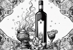 Molotov cocktail tattoo idea