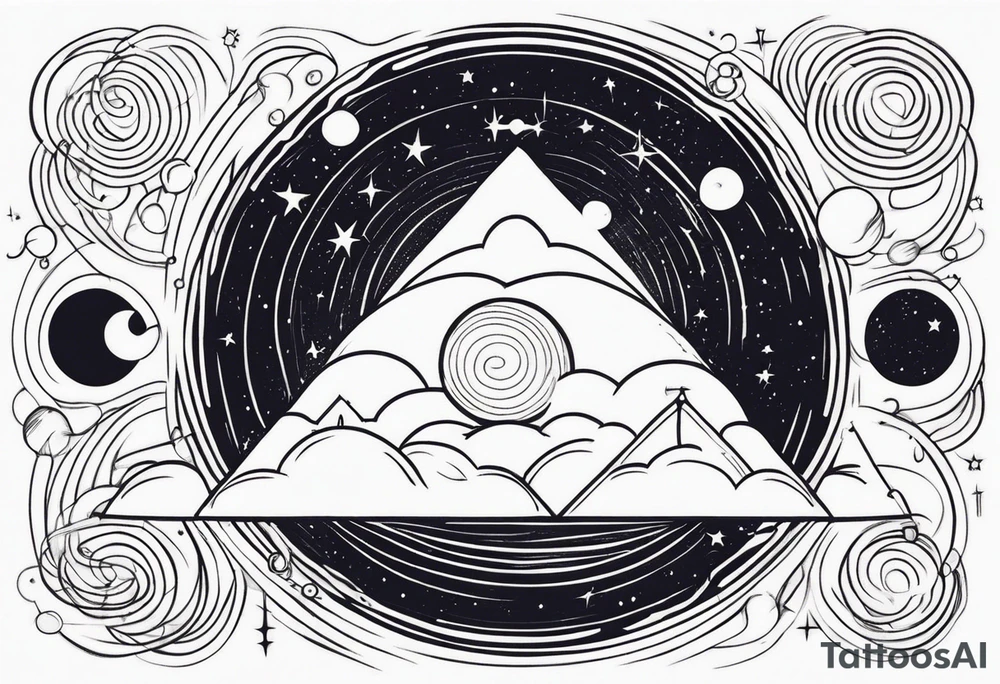 space time distortion tattoo idea