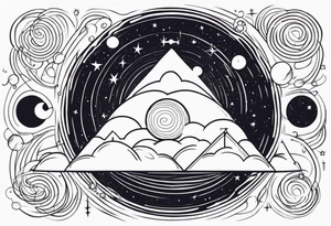 space time distortion tattoo idea
