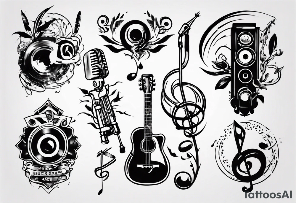 music tattoo idea