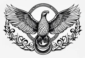 Snakes and doves simple arm tattoo tattoo idea
