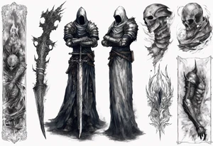 dark souls 3
full arm sleeve
artorias tattoo idea