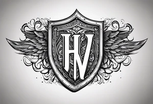Valhalla shield tattoo idea