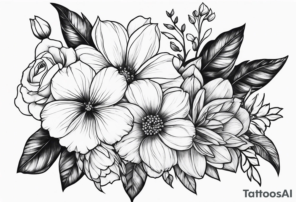 Flowers tattoo idea
