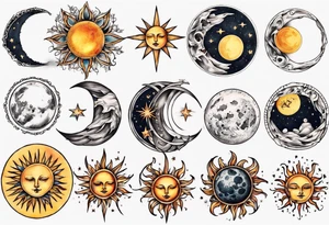 Sonne Mond tattoo idea
