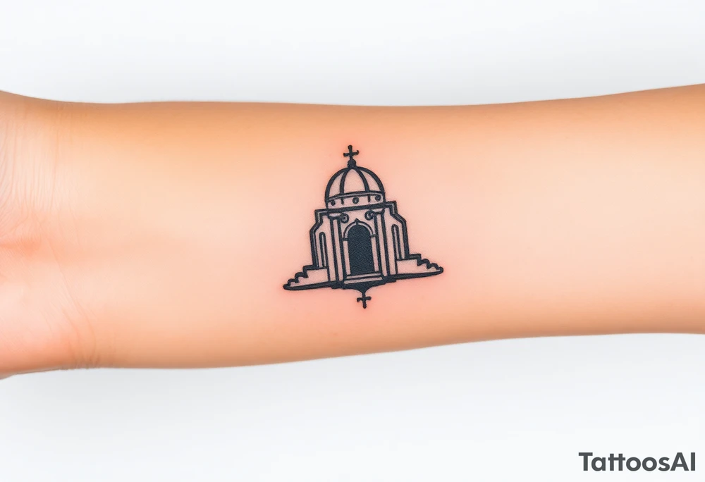 “I will come to your temple with burnt offerings and fulfill my vows to you— vows my lips promised and my mouth spoke when I was in trouble.” tattoo idea