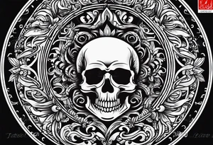 “If you’re going thru hell keep going” text  in a circle tattoo idea
