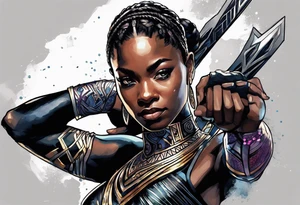 Shuri as the black panther tattoo idea
