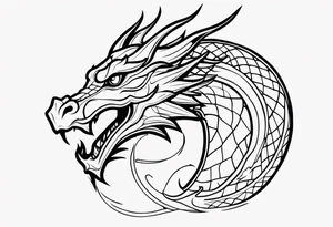 Dragon shoulder tattoo idea