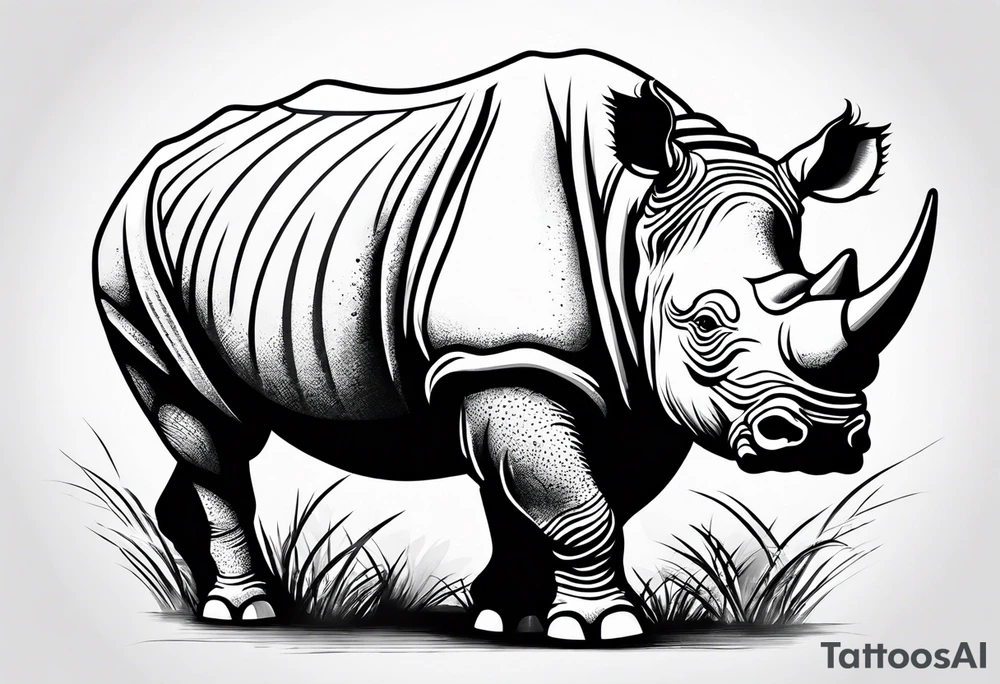 rhinoceros tattoo idea