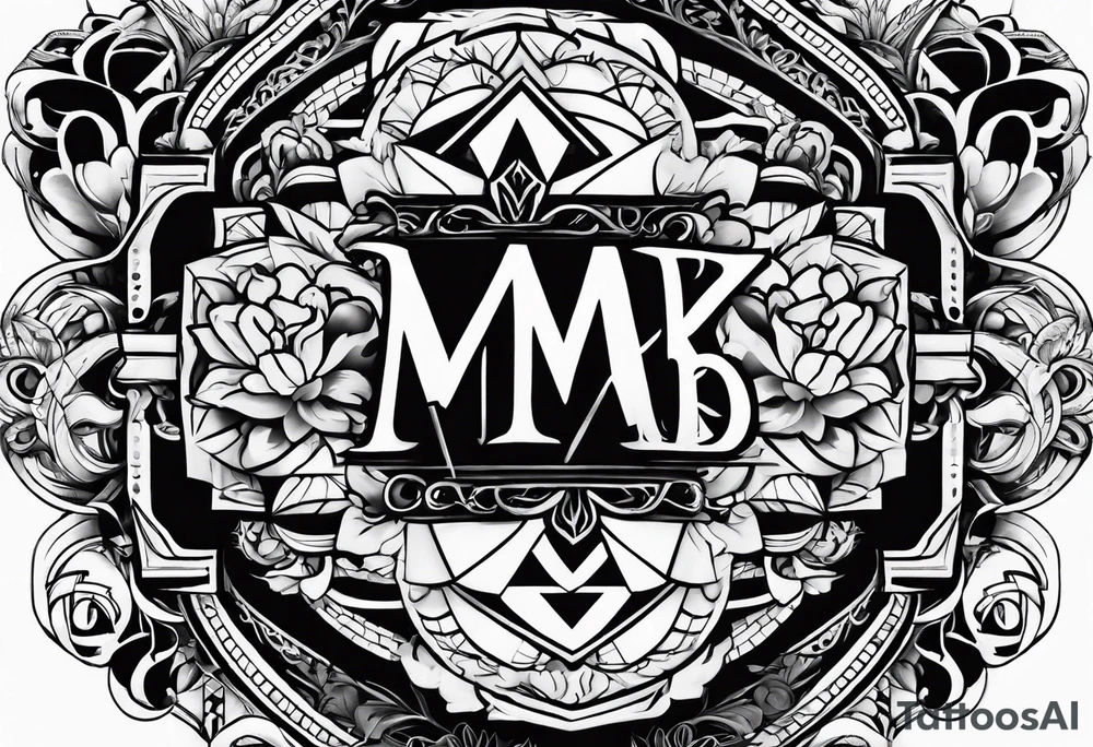 letters 
MKB tattoo idea