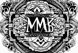 letters 
MKB tattoo idea