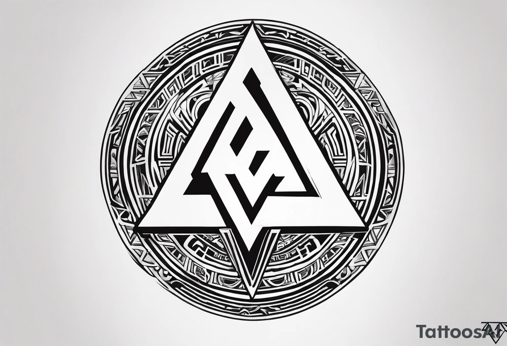 Valhalla shield valknut tattoo idea