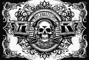 I want a tattoo design containing the letters "work hard, play hard". tattoo idea
