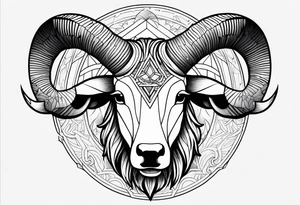 Capricornus tattoo idea