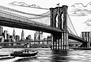 Brooklyn bridge tattoo idea