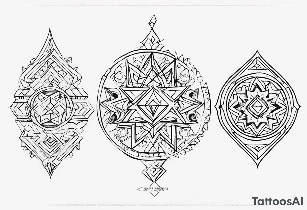 kirgistan tattoo ideas small nomadic tattoo idea