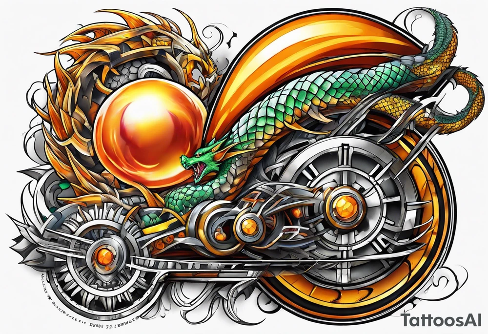 dragonball z tattoo idea