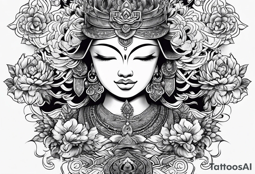 zen meditation tattoo idea